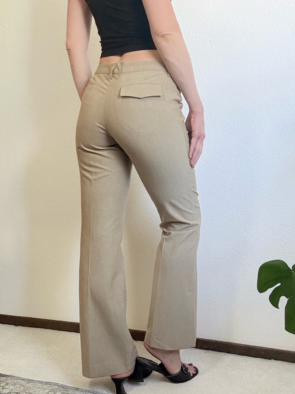Y2K Old Navy Mid Rise Bootcut Trousers Classic Minimalist 2000s